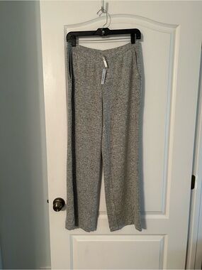 NWT soma Cozy Gray Knit Wide-Leg Pants